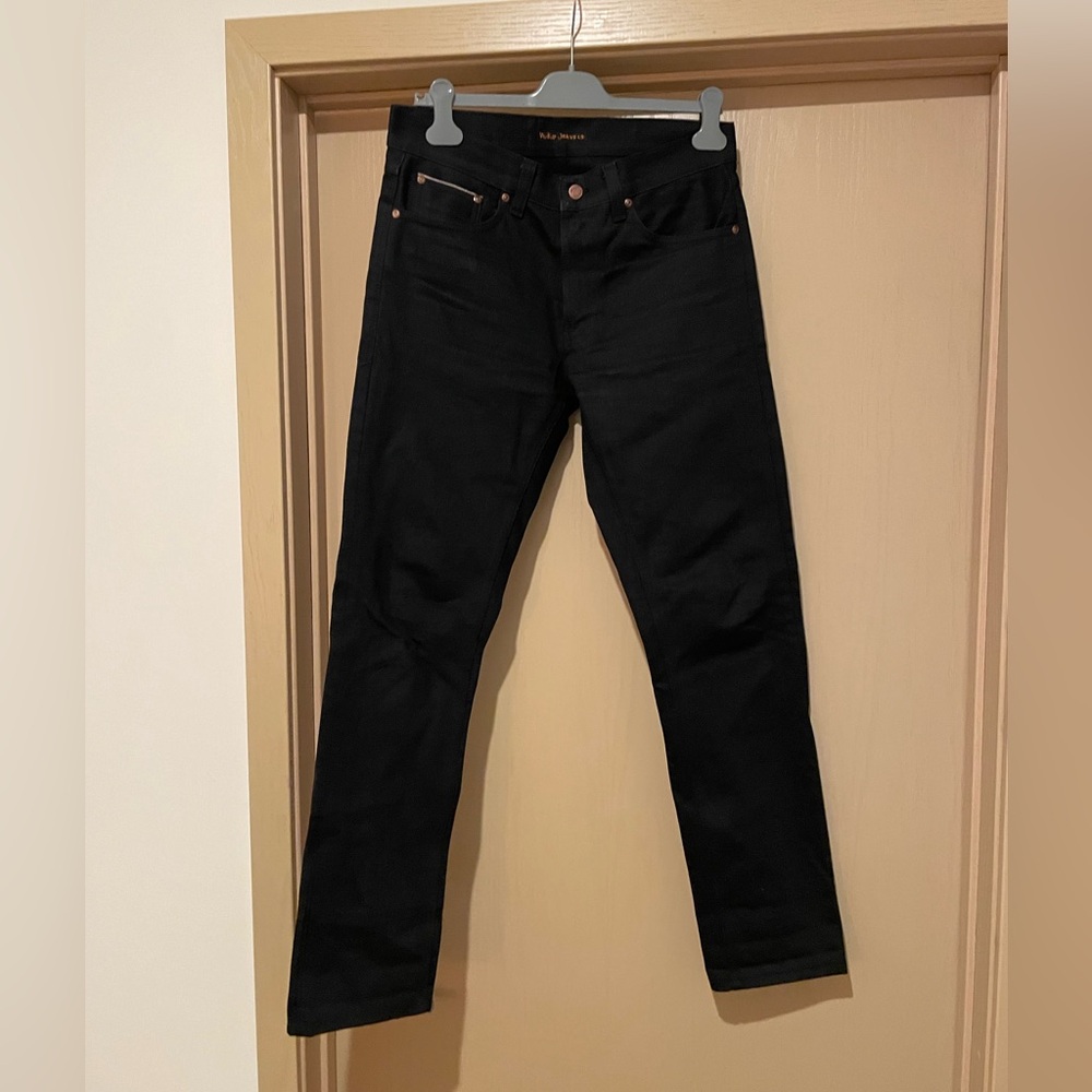 Nudie Jeans Gritty Jackson Dry Onyx Selvedge Jeans 30x32